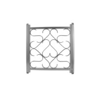 Camco Screen Door Grille, Deluxe Scroll, 20-32 Inch Adjustable, Silver