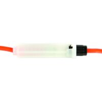 WirthCo Battery Doctor 30-Amp AGC Fuse Holder, Orange Wire, 12 AWG, 8-Inch