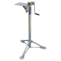 Rieco-Titan Manual Stabilizer Jack, 2000 lb, 38-60 Inch, Silver