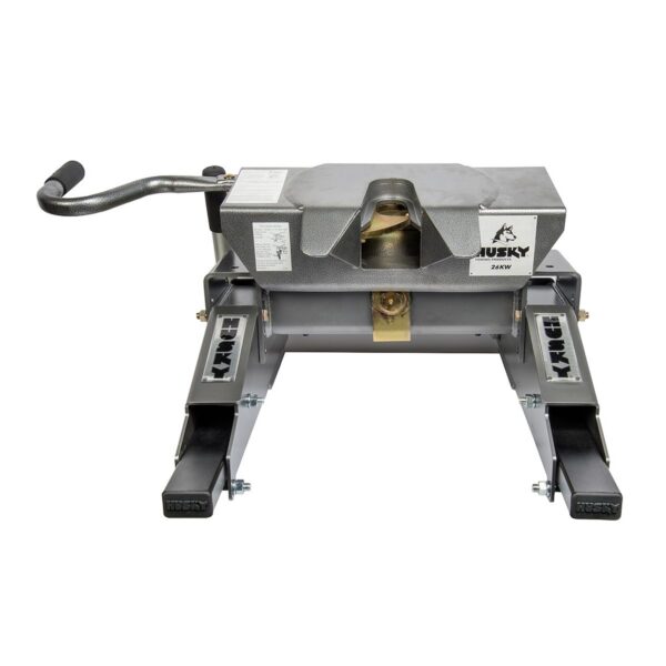 Husky Towing 26K Fifth Wheel Hitch, 4-Way Pivot, Sliding, Gray