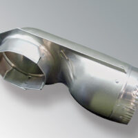 Splendide 90 Degree Dryer Vent Elbow, Aluminum, 4.5 Inch Radius