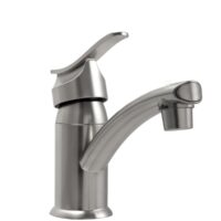 Dura Faucet RV Lavatory Faucet, Single-Handle, Low Arc, Brushed Nickel