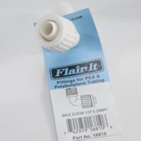 Flair-It Compression to Male Thread Elbow, 1/2 to 3/8 Inch, 90 Degree, White