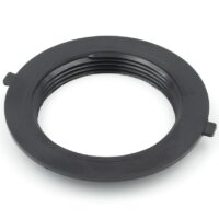 B&B Molders 3 Inch Waste Holding Tank Fitting, Flush Threaded, Black