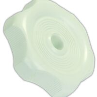JR Products Round Window Crank Knob, White, 2-3/16 Inch with 0.27 Inch Shaft