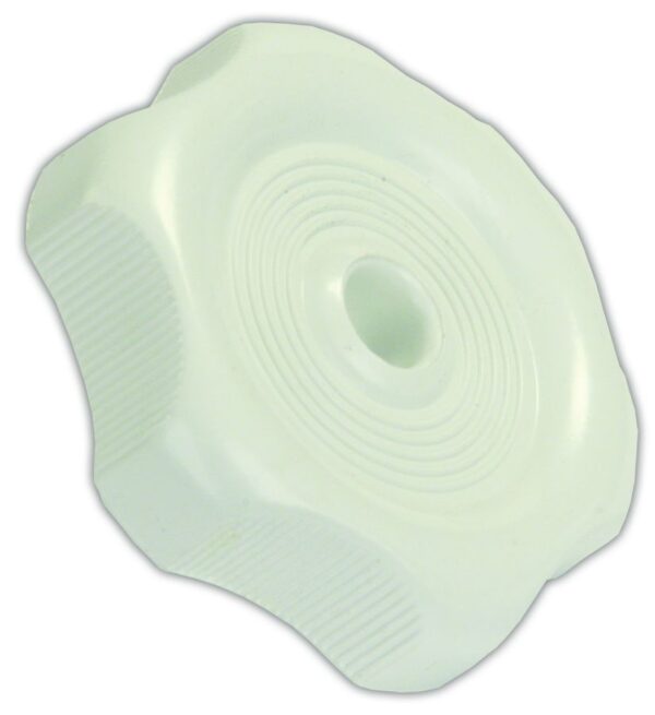JR Products Round Window Crank Knob, White, 2-3/16 Inch with 0.27 Inch Shaft