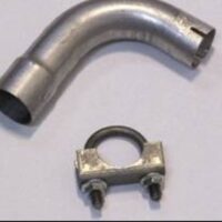 Cummins 90-Degree Generator Exhaust Pipe, 1.5 Inch Diameter, RV QG 4000, with Hardware