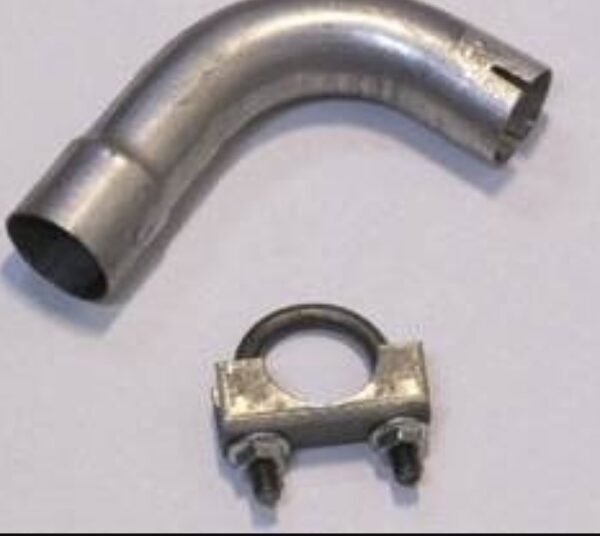 Cummins 90-Degree Generator Exhaust Pipe, 1.5 Inch Diameter, RV QG 4000, with Hardware
