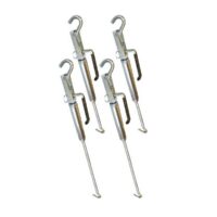 Lippert Turnbuckle, Lever Action, Silver, Set of 2