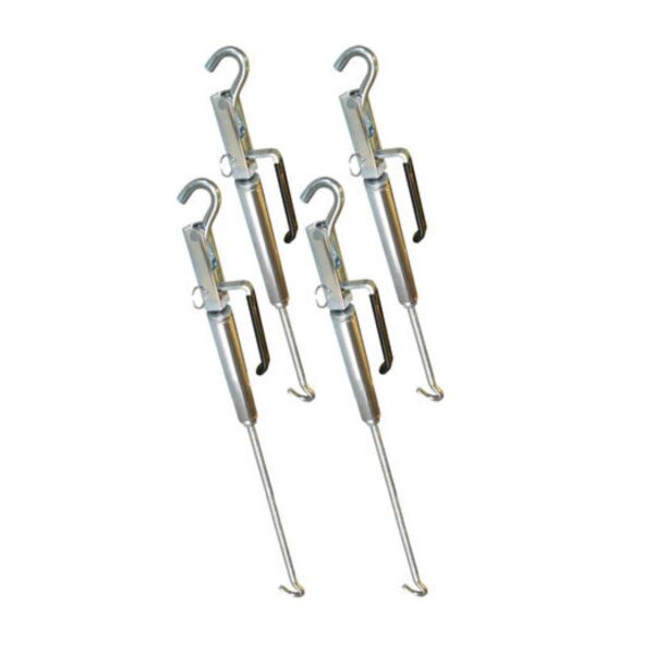 Lippert Turnbuckle, Lever Action, Silver, Set of 2