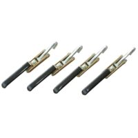 Lippert Turnbuckle Handle, Black, Polished, Set of 4