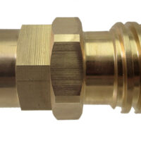 MB Sturgis Propane Adapter Fitting, 1 Inch-20 Female to Male Prest-O-Lite, Straight, Brass