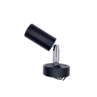 RV Designer LED Swivel Reading Light, Round Black Housing, Surface Mount