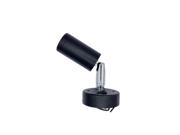 RV Designer LED Swivel Reading Light, Round Black Housing, Surface Mount