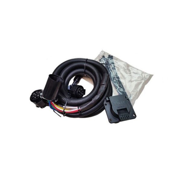 Demco 7-Blade Trailer Wiring Connector, Vehicle End, Black