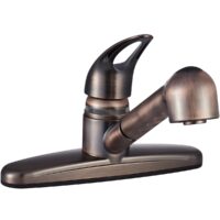 Dura Faucet RV Kitchen Faucet, Pull-Out Spout, Bronze