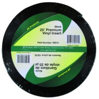 JR Products Trim Insert, 1 Inch x 25 Feet, Black Vinyl