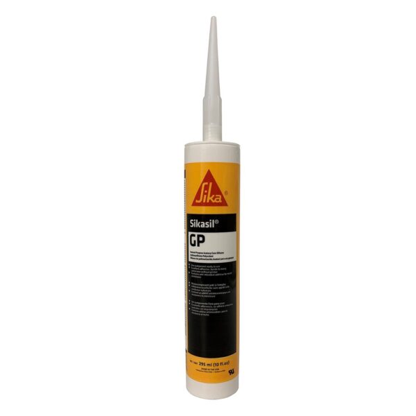 AP Products Sikasil Silicone Caulk, Clear, 10.1 oz Cartridge