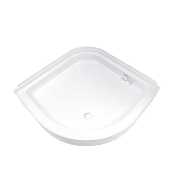 Specialty Recreation Shower Pan, 34x34, Rounded Corners, White