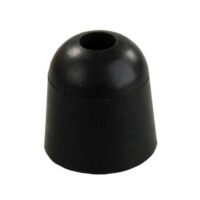 JR Products Door Stop Bumper, Black Rubber