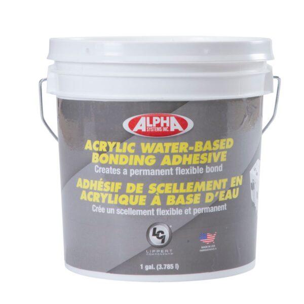 Lippert Alpha Systems Roof Membrane Adhesive, 1 Gallon, Water-Based