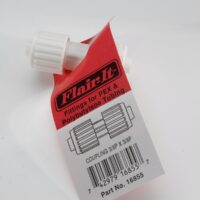 Elkhart Supply 3/8 Inch Compression Coupling, White, Matte