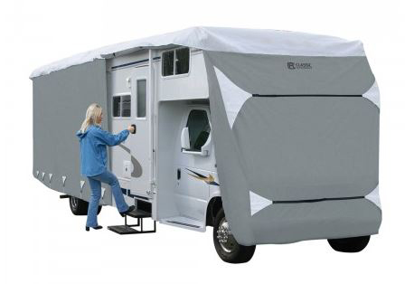 Classic Accessories Class C Motorhome Cover, 20–23 feet, Gray/White, Poly PRO3