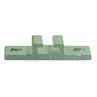 JR Products Type B Ceiling Mount Curtain Track Bracket, Silver, Set of 2