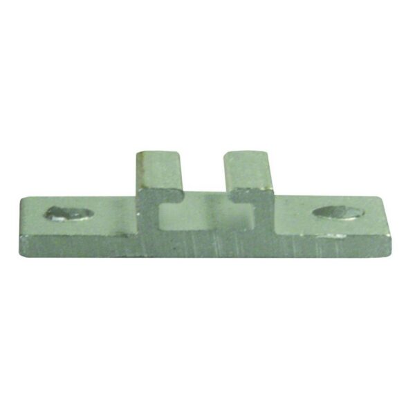 JR Products Type B Ceiling Mount Curtain Track Bracket, Silver, Set of 2