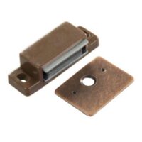 JR Products Magnetic Door Catch, Brown, Set of 2