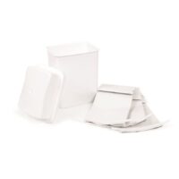 Camco Used Cooking Grease Container, White, Includes Disposal Bags