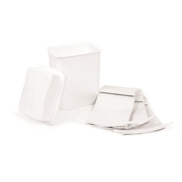 Camco Used Cooking Grease Container, White, Includes Disposal Bags