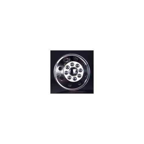 Wheel Master 19.5 Inch 8-Hole Wheel Cover, Chrome Plated Silver