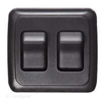 RV Designer Wall-Mount Rocker Switch, Black
