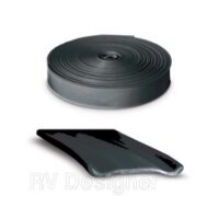 RV Designer Vinyl Trim Molding Insert, 1 Inch, 25 Feet, Black
