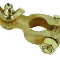 East Penn Marine Battery Terminal Adapter, 2-Position, Brass, Gold