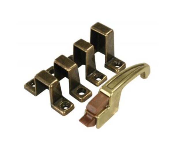 JR Products Cabinet Catch, Aluminum, Gold