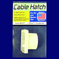Zebra RV Electrical Cord Hatch, Polar White