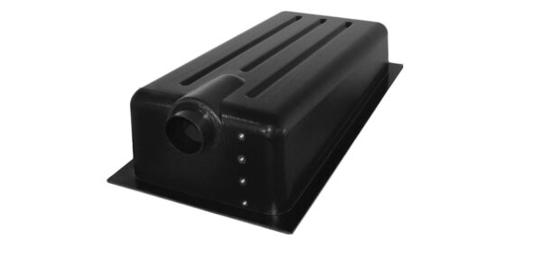 Icon Waste Holding Tank, 13 Gallon, Black, Centre Drain, Flange Mount