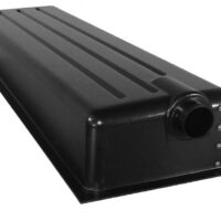 Icon Waste Holding Tank, 27 Gallon, Black, Left Drain, Flange Mount