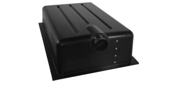 Icon Waste Holding Tank, 22 Gallon, Black, Centre Drain, Flange Mount