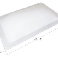 Icon Rectangular Skylight, 28.5 x 15 Inch Opening, Smoke Polycarbonate