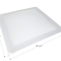 Icon Rectangular Skylight, 20.5 x 19 Inch Opening, White Polycarbonate