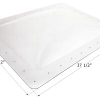 Icon Rectangular Skylight, 32 x 24 Inch Opening, Clear Polycarbonate
