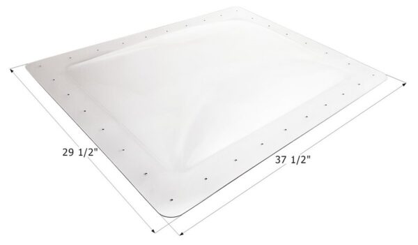 Icon Rectangular Skylight, 32 x 24 Inch Opening, Clear Polycarbonate