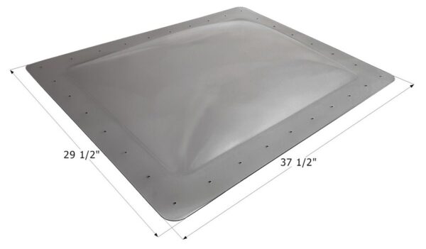 Icon Rectangular Skylight, 32 x 24 Inch Opening, Smoke Polycarbonate