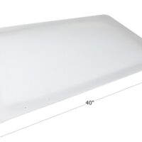 Icon Rectangular Skylight, 36 x 21.5 Inch Opening, Smoke Polycarbonate