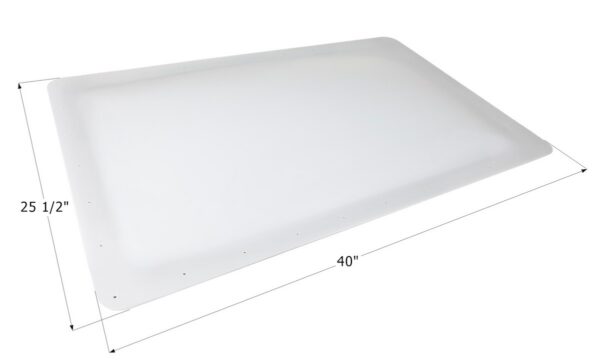 Icon Rectangular Skylight, 36 x 21.5 Inch Opening, Smoke Polycarbonate