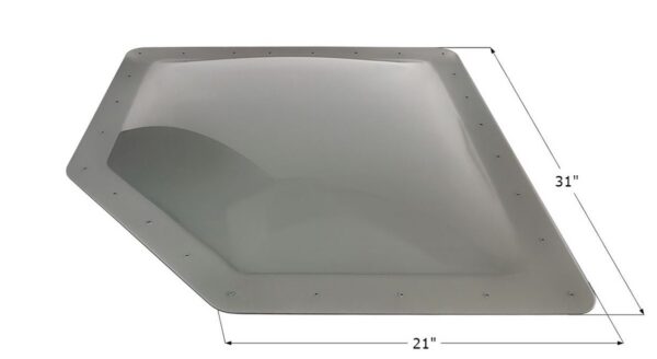 Icon Skylight Dome, Smoke Tint, Neo Angle, 31 x 19 Inch Flange
