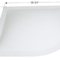 Icon Skylight Dome, White, Square Neo Angle, 30.75 x 30.75 Inch Flange